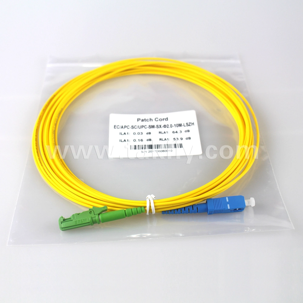 E2000-Sc mm Om3 Duplex LSZH Fiber Optic Patchcord