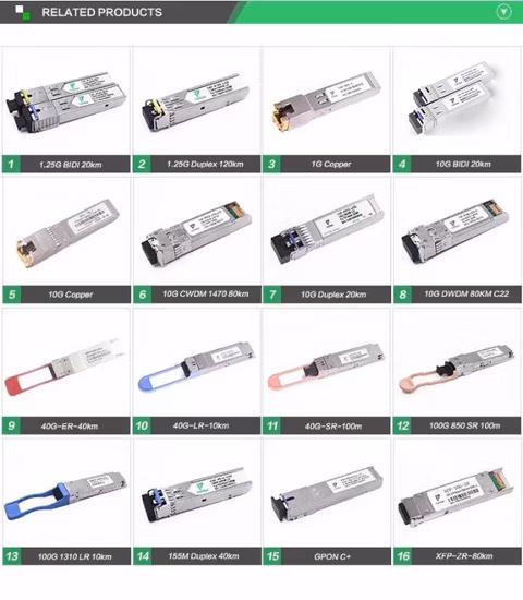 SFP Stm16 2,5 g 2 km 1310 nm Duplex LC Ddm SMF SFP-Modul