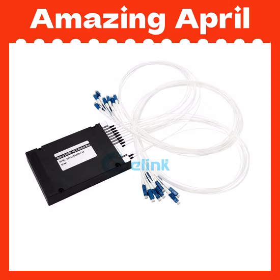 16+1CH 100g DWDM Mux/Demux-Modul, 0,9 mm LC/PC ABS Box Optisches DWDM-Modul mit Exp-Port